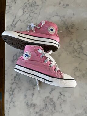 Converse Pink Kids High-Top Sneakers